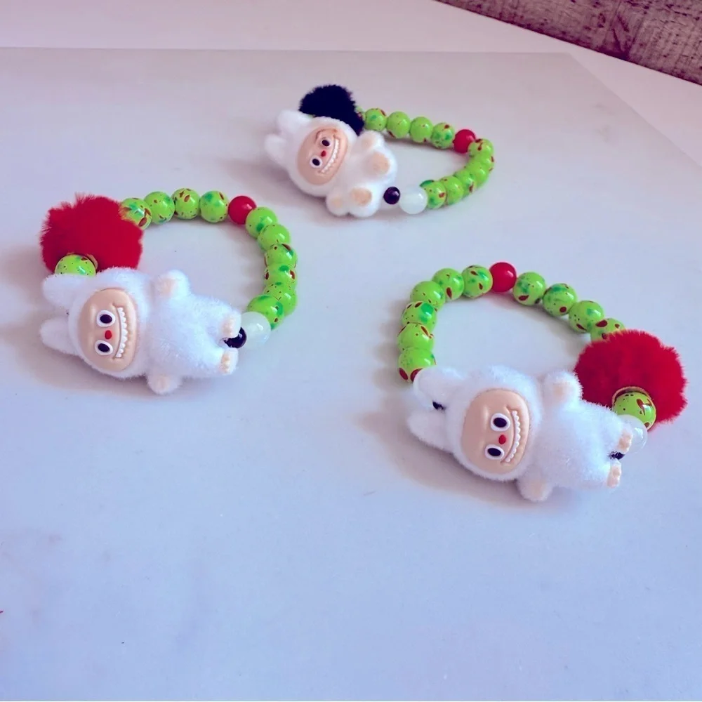 NWOT 1 Handmade Labubu Colored Beaded Bracelet for Kids